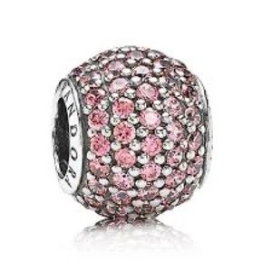 Pink Pave Pandora Charm